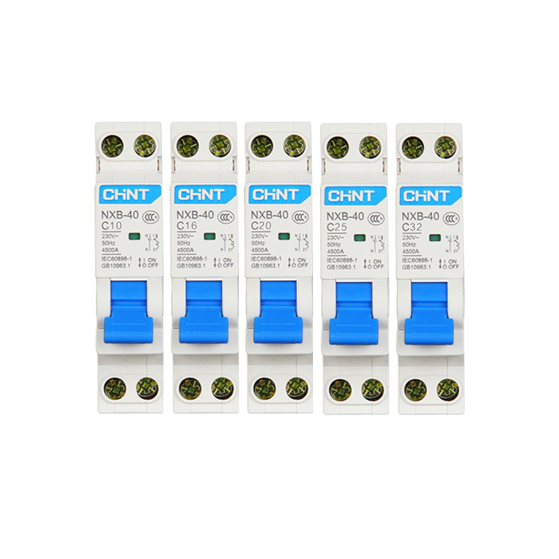 Zhengtai NXB-40 1P N Double into Double Out Home Gas Air Switch Small Circuit breaker DZ267 Liter Grade