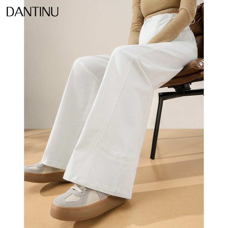 Pregnant Women Wear White, Non-Binding, Belly-Freezing Wide-Leg Pants in Autumn and Spring, Large Size Women's Loose Slimming Straight-Leg Pants Pregnant Women Wear White, Non-Binding, Belly-Freezing Wide-Leg Pants in Autumn and Spring, Large Size Women's Loose Slimming Straight-Leg Pants