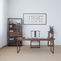 New Chinese desk solid wood calligraphy table book writing desk desk desk Elm head head brush painting case antique Zen