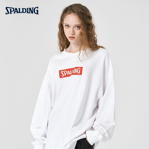 Spalding, хлопковая комфортная толстовка для отдыха подходит для мужчин и женщин, с печатью вашего логотипа