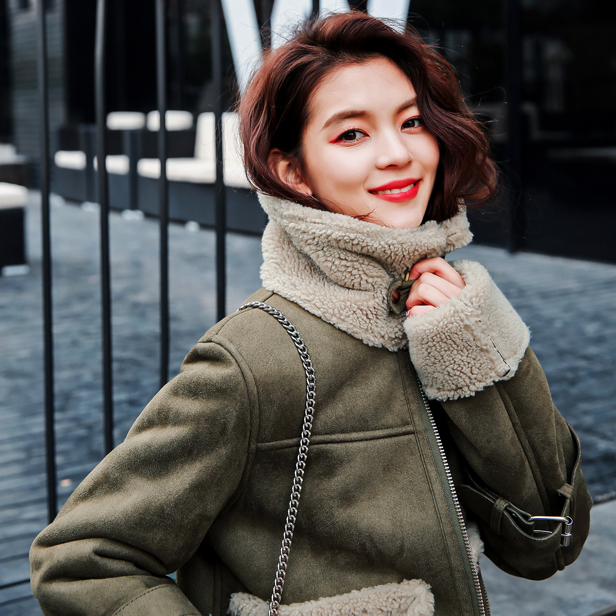 Manteau de fourrure femme OTHERMIX - Ref 3174460 Image 3