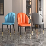 Простой современный легкий роскошный обеденный стул Скандинавский стул со спинкой простой стул домашний стул для столовой мягкая упаковка косметический табурет обеденный стол и стулья