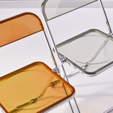 Модный интернет-знаменитости, фотожурнал, прозрачный стул, магазин женской одежды, акриловое кресло для макияжа, магазин чая с молоком, складной стул