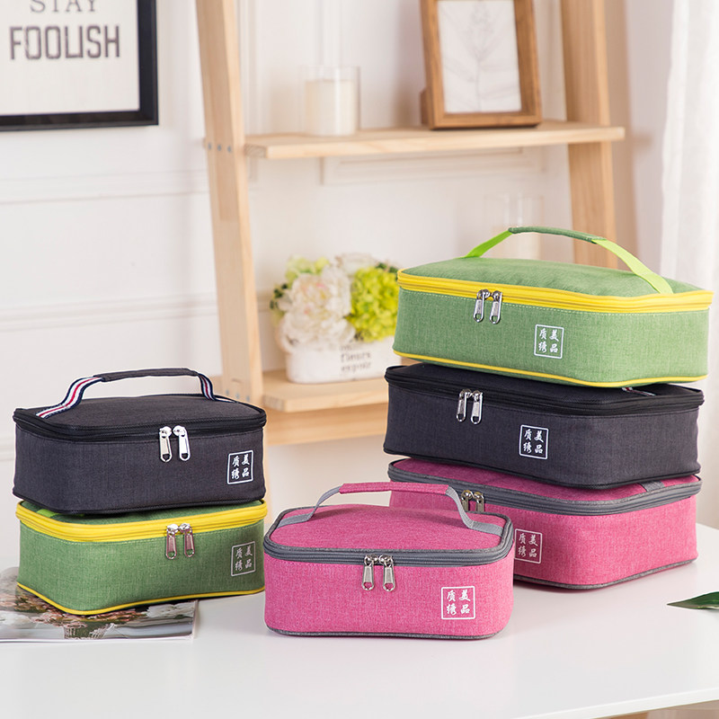 Thicken students divided lunch bag aluminum foil handbag lunch bag bag large piece of lunch pack