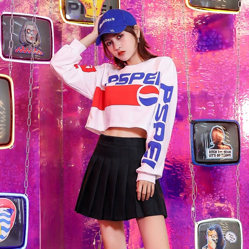 Черлидинг костюмы для женщин танцую одежду Джазовую танцевальную одежду современную танцевальную сцену.