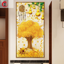 Fa fortune tree porch aisle corridor hanging painting Chinese living room dining room wall painting decorative painting