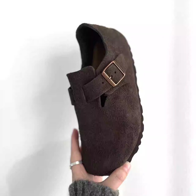 Autumn and Winter European Line Birkenstock Shoes, Autumn and Winter London Series Full Cork Flat Birkenstock Shoes