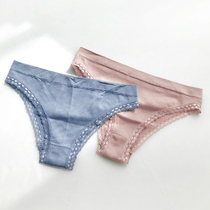 Special sweet wind Japanese temptation women low-rise cotton lace half-pack hip briefs women