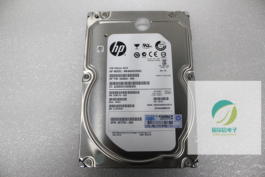 HP HP 693720-001 4TB 7 2K 3 5 SATA 695503-004 G8 G9 657753