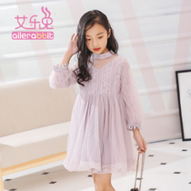 Childrens dress 2020 Spring princess dress little girl foreign style autumn dress puffy gauze dress girl fashionable Super Foreign Air