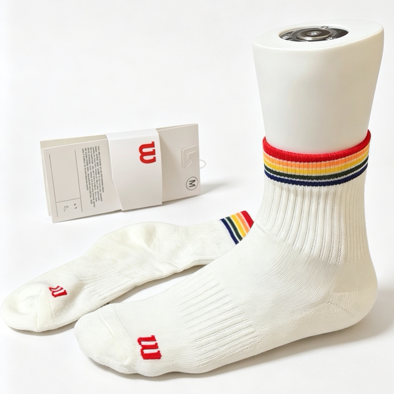 Unisex Sports Socks, Badminton Socks, Professional Tennis Socks, Towel Bottom Socks, Simple White Sports Socks