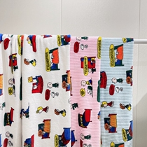 Suede cloth material) Cartonist history Nubion printed bifacial flange suede Childrens pyjamas clothes Home Clothing Clothing Home Fabric