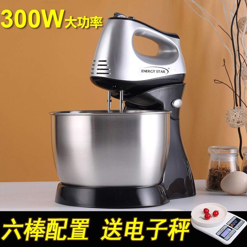 Eggbeater điện hộ gia đình nhỏ nướng đặc biệt tự động kem máy sấy tóc máy tính để bàn bột trộn máy sữa 3 lít - Máy trộn điện máy đánh trứng trộn bột