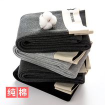 Autumn winter plus suede thickened pure cotton grey beating underpants woman high waist and outside wearing thin and thin thread small feet 90% trouser women