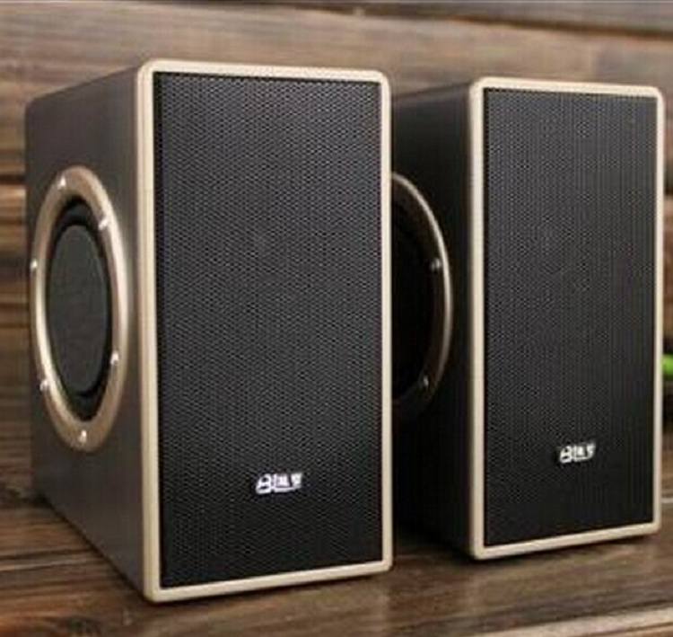 Super Lei BL-A1 gray gold upgraded version of Super Bass computer speaker computer laptop USB speaker