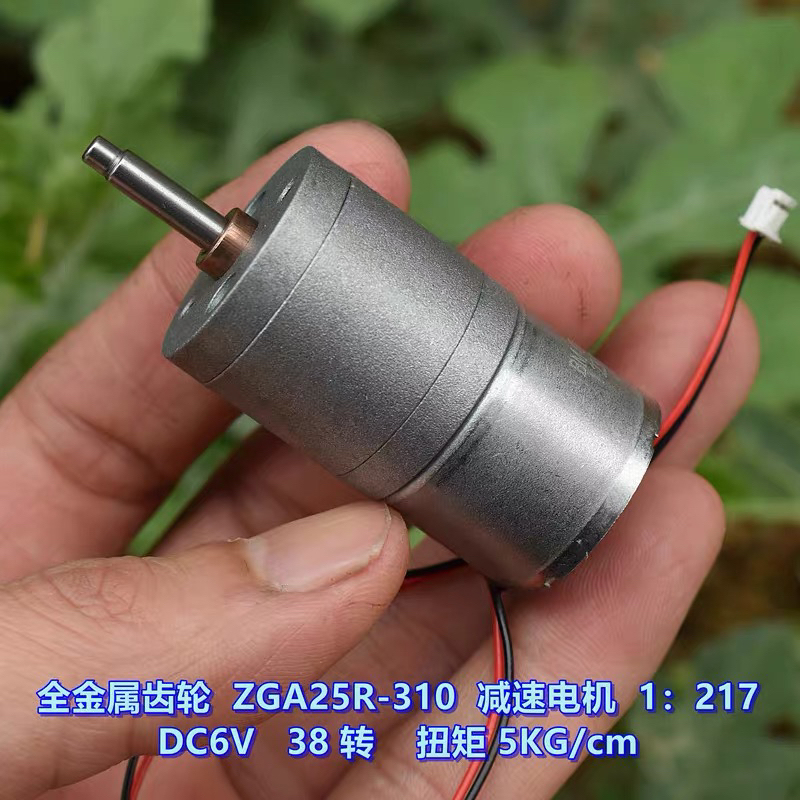 All-Metal Gear Zga25R-310 Reduction Motor Dc6V 38 Rpm Silent High Torque 1:217