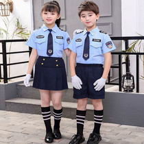 Minor Traffic Police Act Out of 61 Childrens Police Conserve Performance Officer Costume Kindergarten Uniform Suit Dance Suit