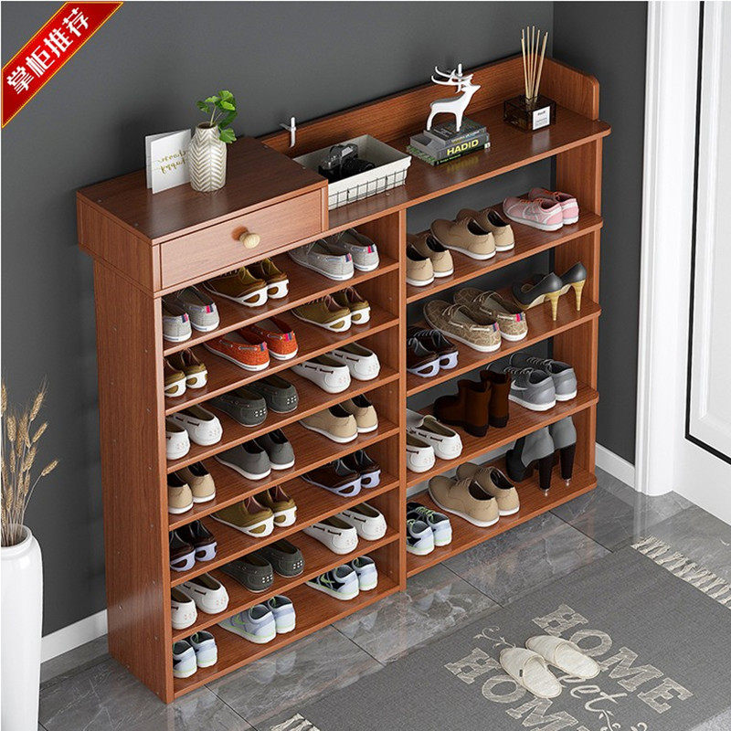 Wooden shoe rack Chinese-style solid wood shoe cabinet