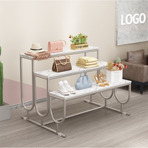 Shelf Shelf Multilayer Middle Island Cabinet Clothing Store Pants Display Show Shop Window Shoe Cabinet Ground Style Composition
