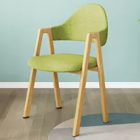 Ткань светло-зеленого светлого дерева, стул А-образной формы [горячая модель продаж], начиная с одного комплекта (единая цена)