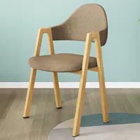 Стул А-образной формы светло-кофейного цвета со светлой текстурой дерева [горячая модель на ваш выбор], начиная с одного комплекта (единая цена)