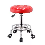 Барный стул, вращающийся табурет с подъемником, металлический модный компьютерный вращающийся стул, кожаная спинка, кресло-коляска, стул для красоты, парикмахера, макияжа