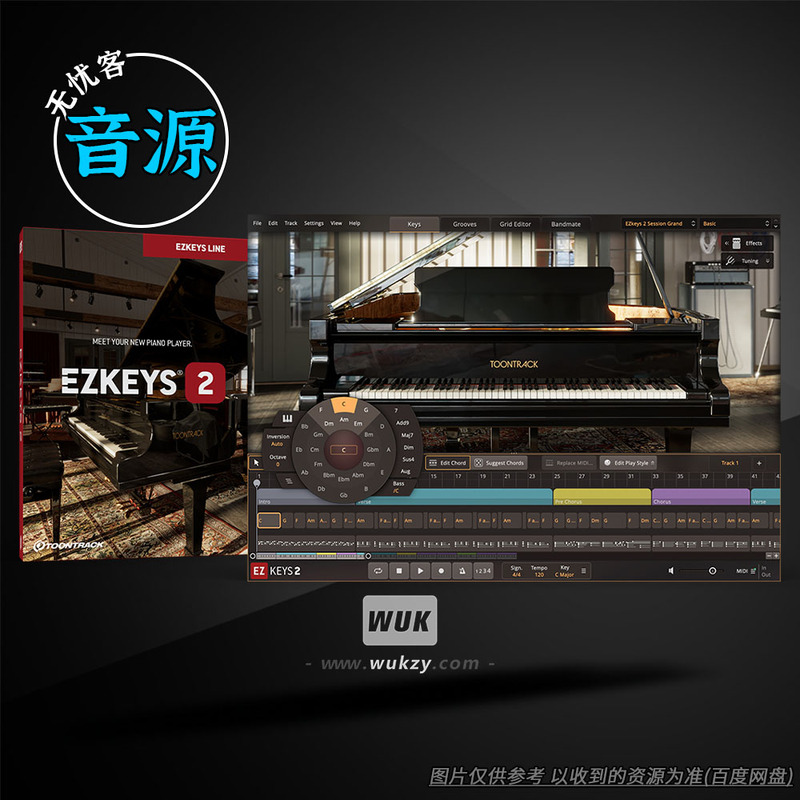Intelligent Creative Piano Keyboard & Chord Tool Sound Source | Toontrack Ezkeys V2.1.5
