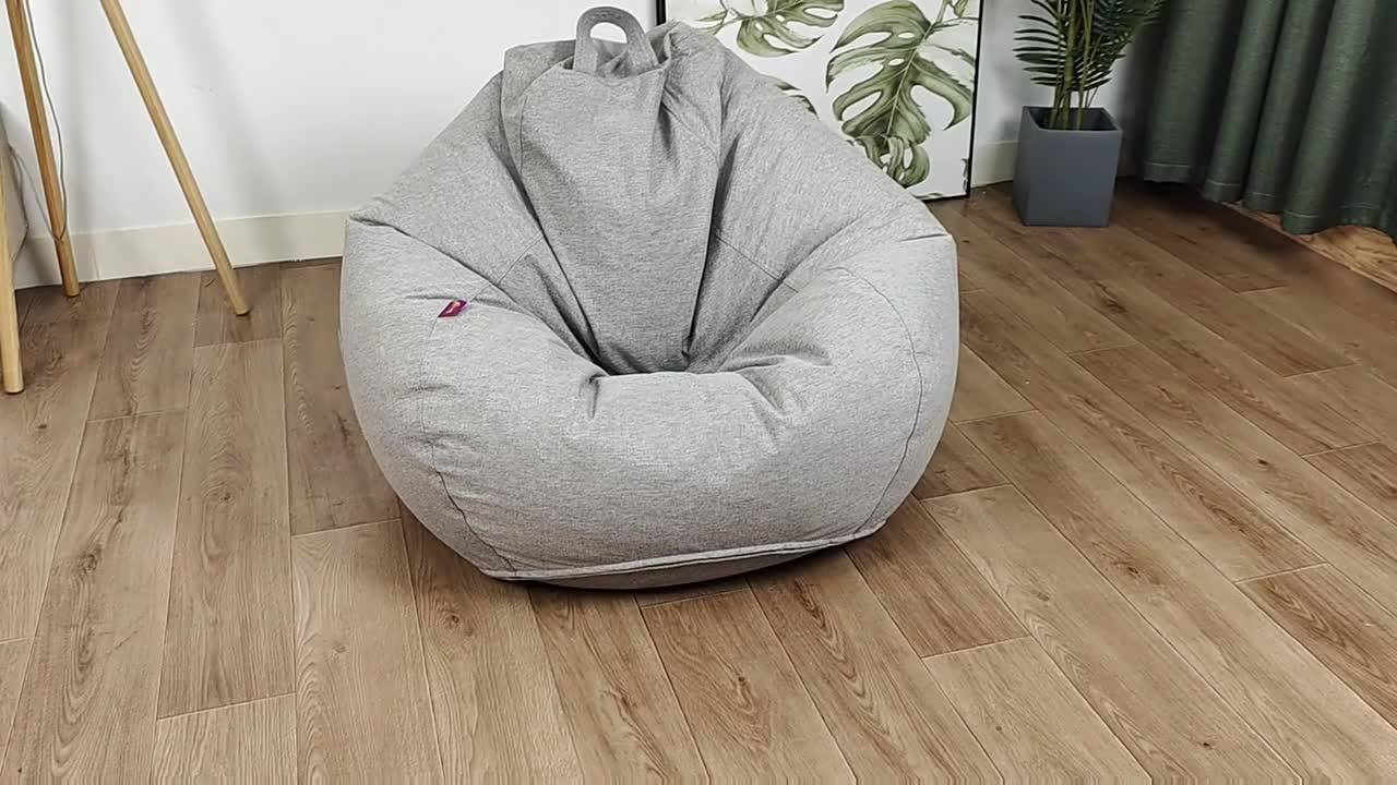 Wholesaler Beanbag Cover Beanbag Chair Bean Soft With Linen Fabric Bean