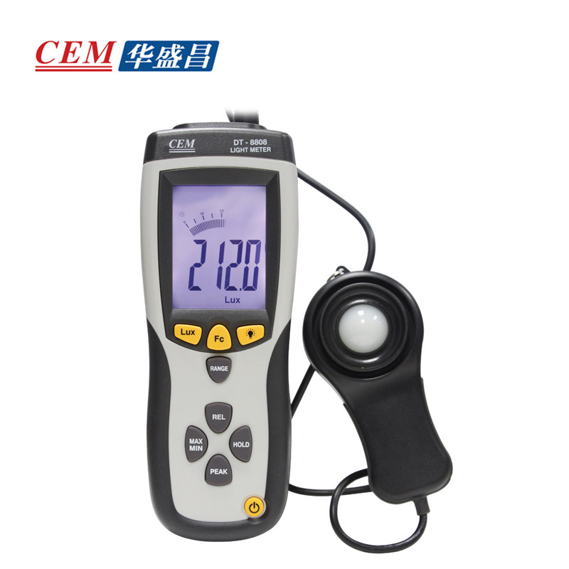 CEM Cheong DT-8808 8809 8809A Digital Illuminometer Brightness Test Photometer