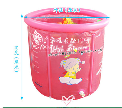 Round bracket type swimming bucket dedicated swimming pool special bag heightened household round bracket type