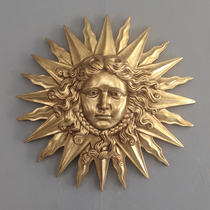 Living room sun goddess retro gold wall hanging European character ornaments resin silver relief wall decoration craft jewelry