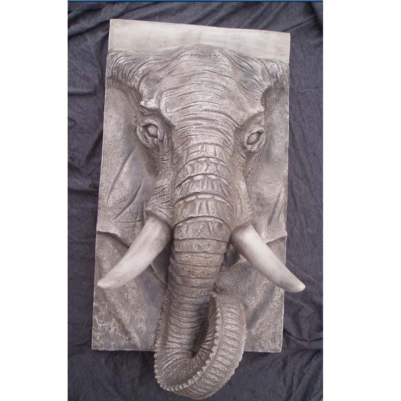 New products Luxury European-style Thai elephant head wall-mounted wall decoration Joe relocating to open bar retro home Ornaments Elephant-Taobao
