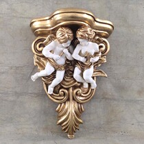 French crafts flower pot tray European Angel wall decoration retro partition storage rack wall decoration bracket