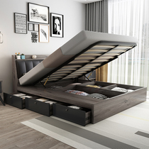 Friends Bonnie Nordic wood bed 1 8 meters double bed in the master bedroom 1 5m Japanese modern minimalist small economy