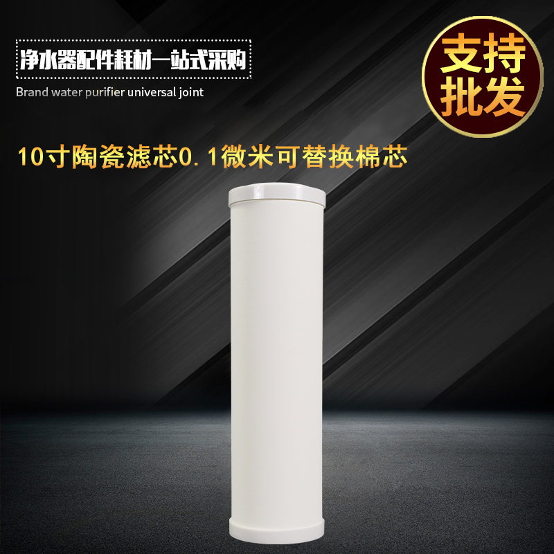 Household water purifier 10-inch direct drinking machine filter can be repeatedly scrubbed water purifier universal filter diatomite ceramic core
