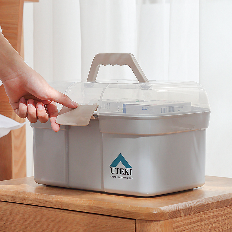 Medicine box small student dormitory medicine box family first aid box full storage box medical finishing box large capacity