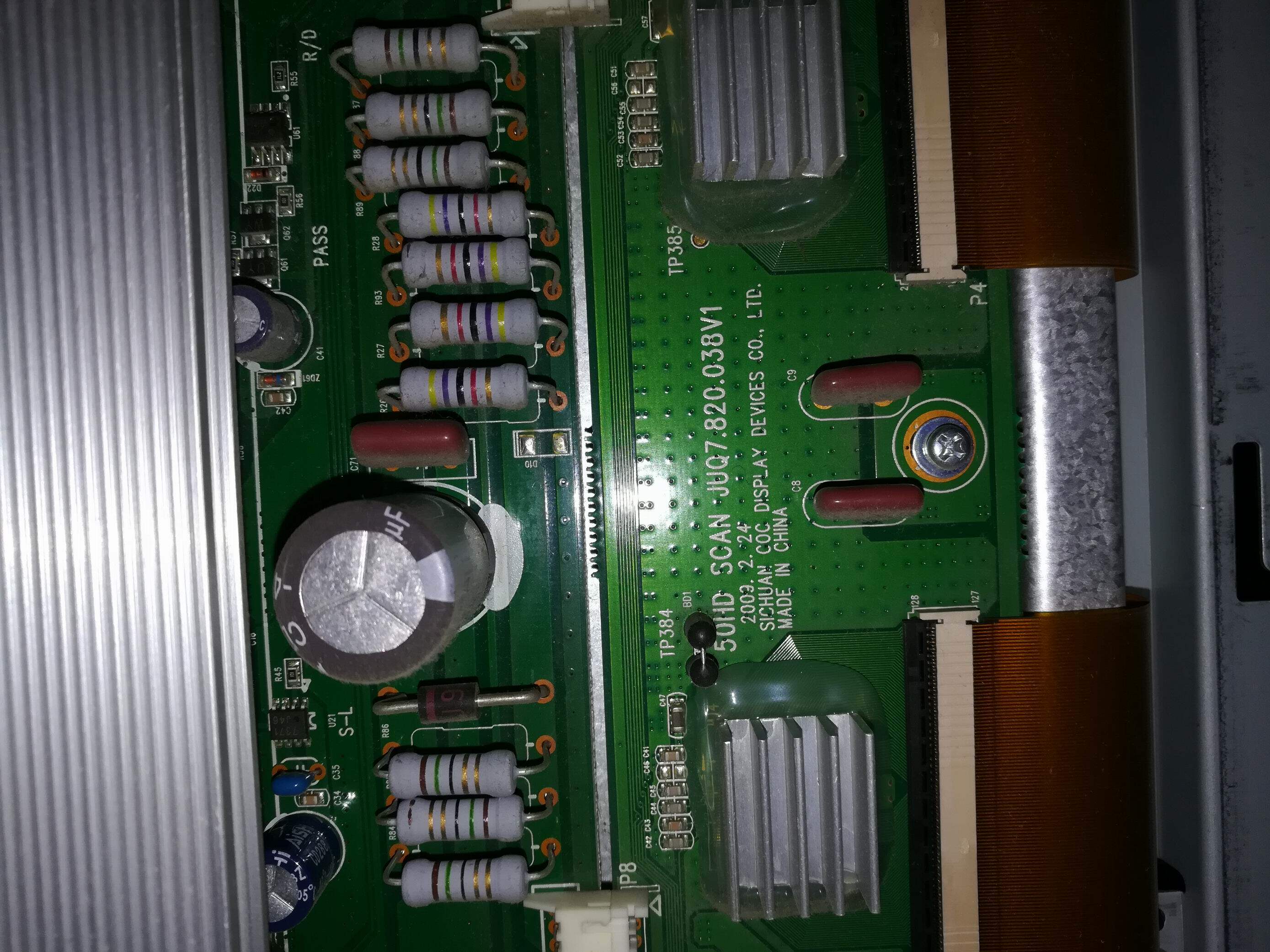 Changhong PT50718X plasma screen 50 inch original machine Y board JUQ7 820 038V1 question board