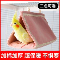 Parrot Warm Nest Peony Cockatoo Cockatoo Winter Over Winter Bird Nest Special Nest Winter Warming Nest Triangle Cotton Nest