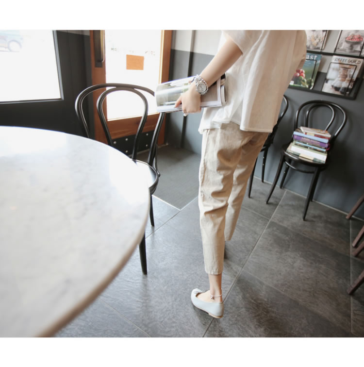 Outwear Summer Thin Casual Cotton and Linen Autumn Maternity Pants — 25