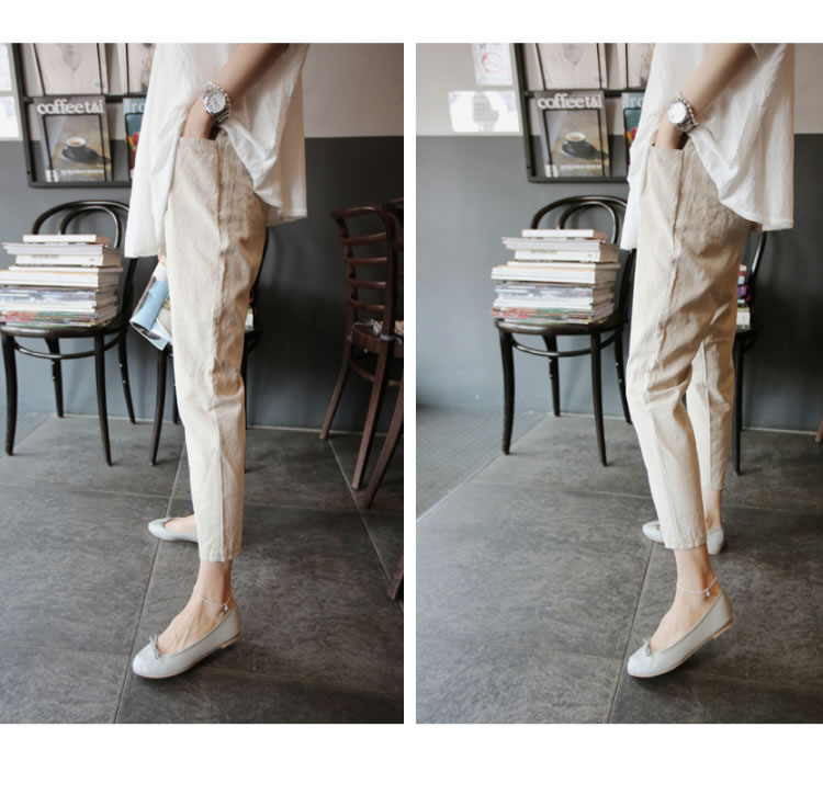 Outwear Summer Thin Casual Cotton and Linen Autumn Maternity Pants — 26