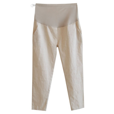 Outwear Summer Thin Casual Cotton and Linen Autumn Maternity Pants — 4