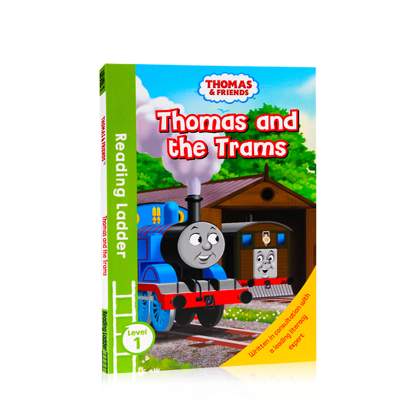 Imported Original Authentic English Version Thomas and Friends: Thomas and the Trams Thomas Reading Ladder Level 1 Story Picture Book