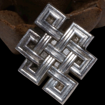 Buddhist ornaments sterling silver auspicious knot eight auspicious instruments pendant rosary beads beads accessories pendant