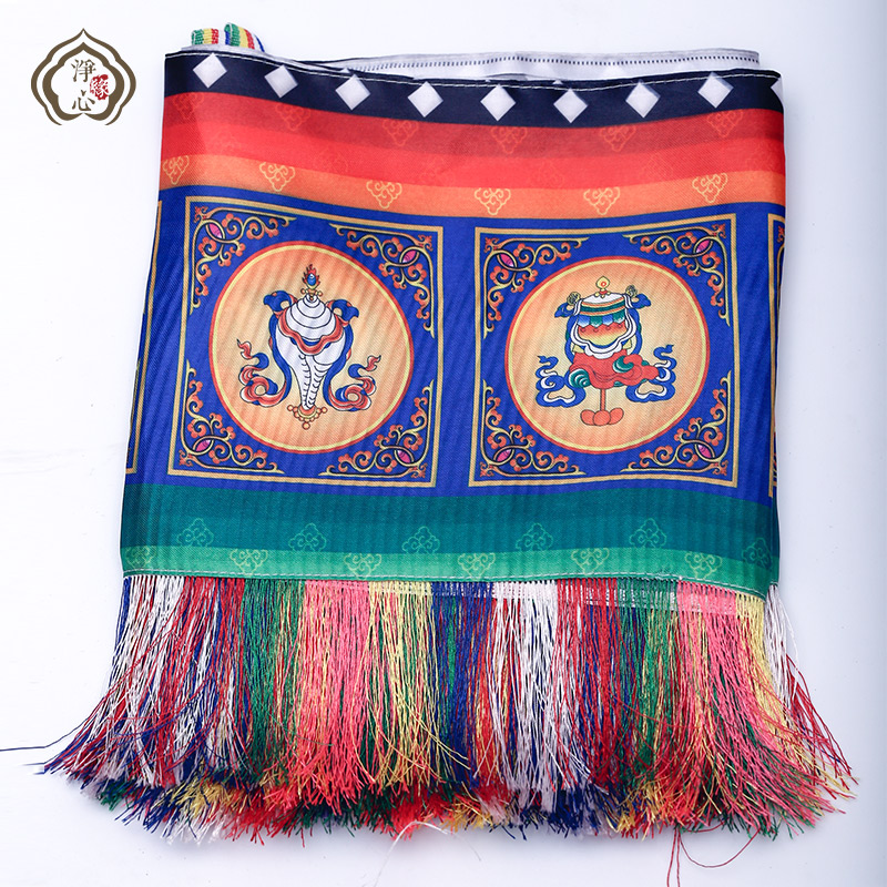 Tibetan Buddhism, Tibetan ba jixiang curtains zhuo wei wall decoration ornaments Ca. 4 6 m