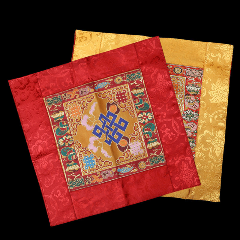 Increase the magic pad, eight auspicious cloth pads, diamond bells and pestles, floor pads, ten-phase free stupa Buddha statue base pads 35cm