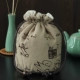 Ưu đãi đặc biệt Teacup Tellow Bag Cotton Cotton Set Tea Cup Storage Bag Travel Travel Tellow Quick Cup Cup Bag