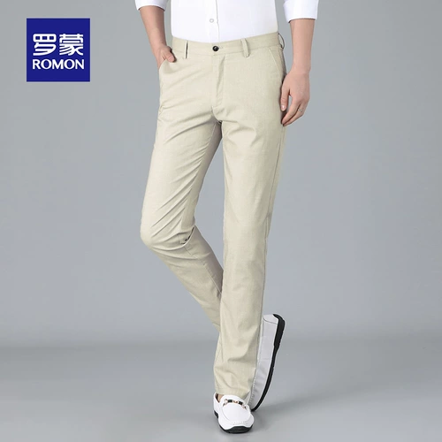 Шелковые летние тонкие спортивные дышащие штаны, из хлопка и льна, свободный прямой крой