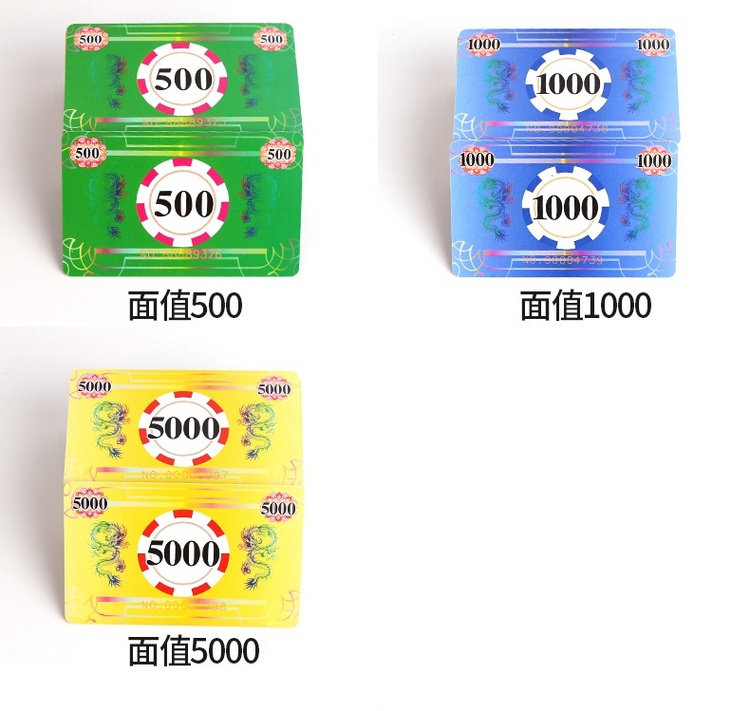 Máy Mạt chược làm dày bằng nhựa Chip Tiền xu Poker Chip Thẻ vuông PVC Phòng cờ Câu lạc bộ Phiếu giảm giá đặc biệt - Các lớp học Mạt chược / Cờ vua / giáo dục