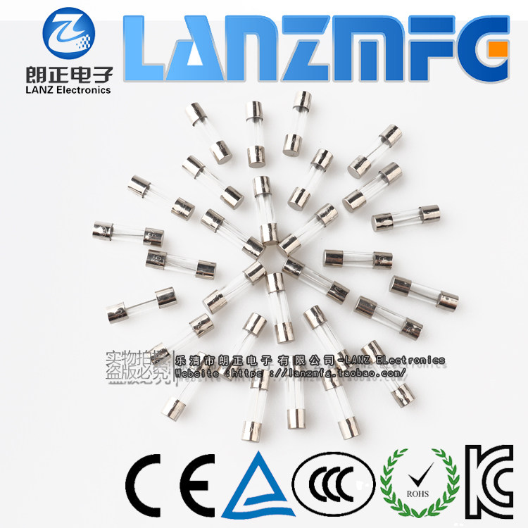 LANZMFG Longpositive glass fuse 3 15A250V Size Size 5 * 20 with certified premium fuse