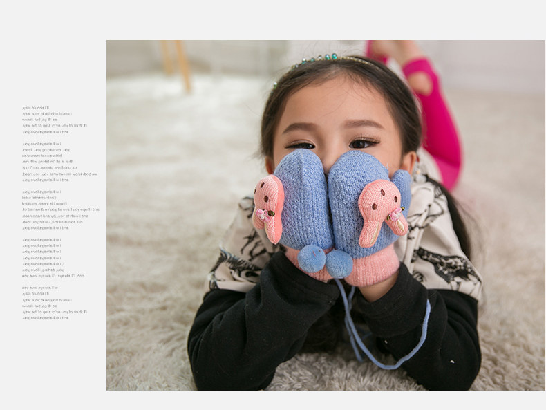 Gants pour fille en de laine - Ref 2149716 Image 9